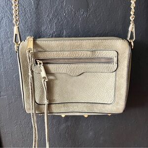 Rebecca Minkoff Green Suede Avery Crossbody Bag
